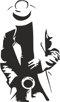 Sticker Saxophoniste - Dessin Saxophoniste De Jazz (400x400)