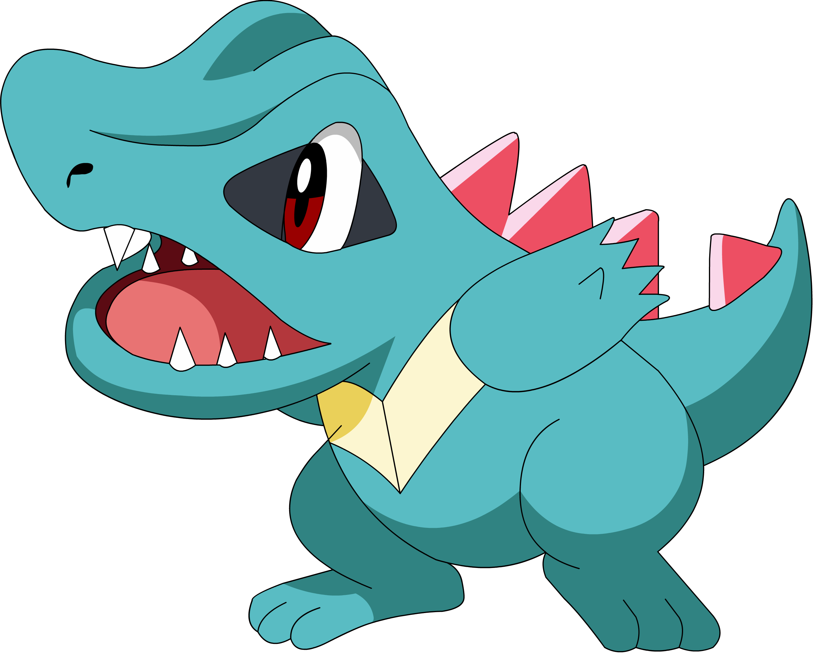 Totodile By Pokesafari - Pokemon Totodile (2742x2204)