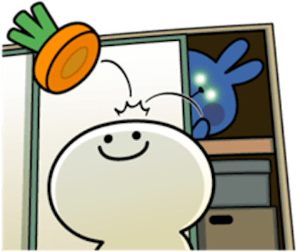 Cool Rabbit Vol 6 Messages Sticker-5 - Cool Rabbit Vol 6 Messages Sticker-5 (450x389)