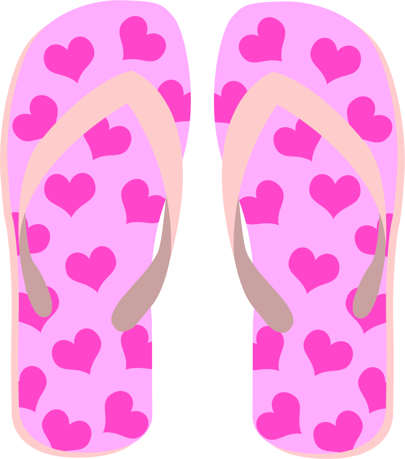 Christmas Flip Flops Clipart - Chinelos Png Desenho (1370x1552)