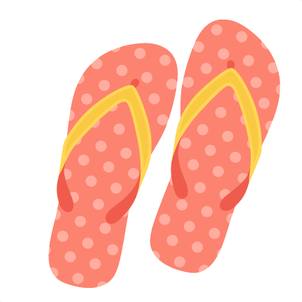 Ideal Free Clipart Flip Flops Polka Dot Flip Flops - Cute Flip Flop Clip Art (432x432)