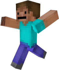 Yespng With Minecraft Characters Steve Face - Action Figure (373x373)