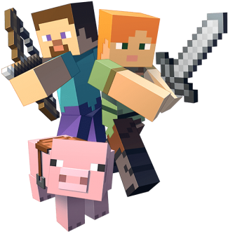 Download Minecraft Free Png Transparent Image And Clipart - Minecraft Png (400x379)