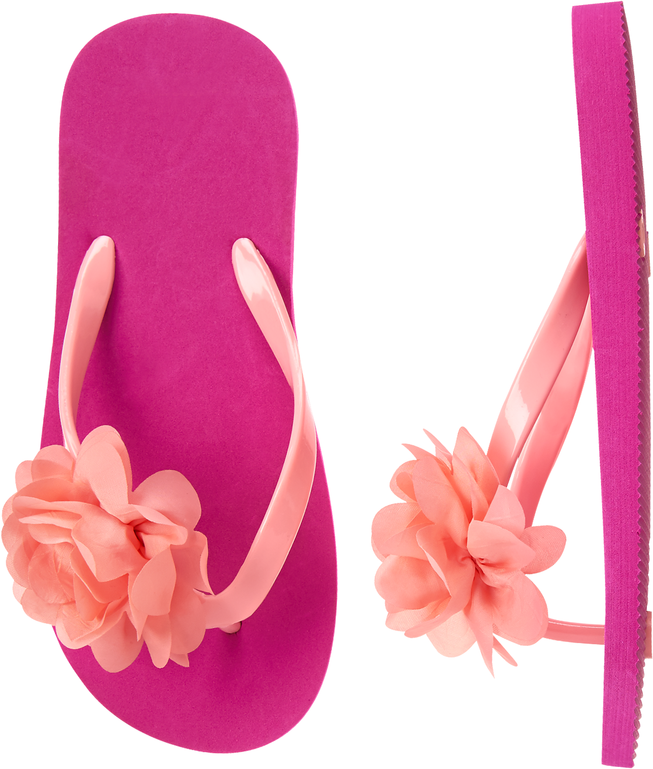 Flower Flip Flops $10 - Girl's Flower Flip Flops By Gymboree - Size 9-10 - (1400x1780)