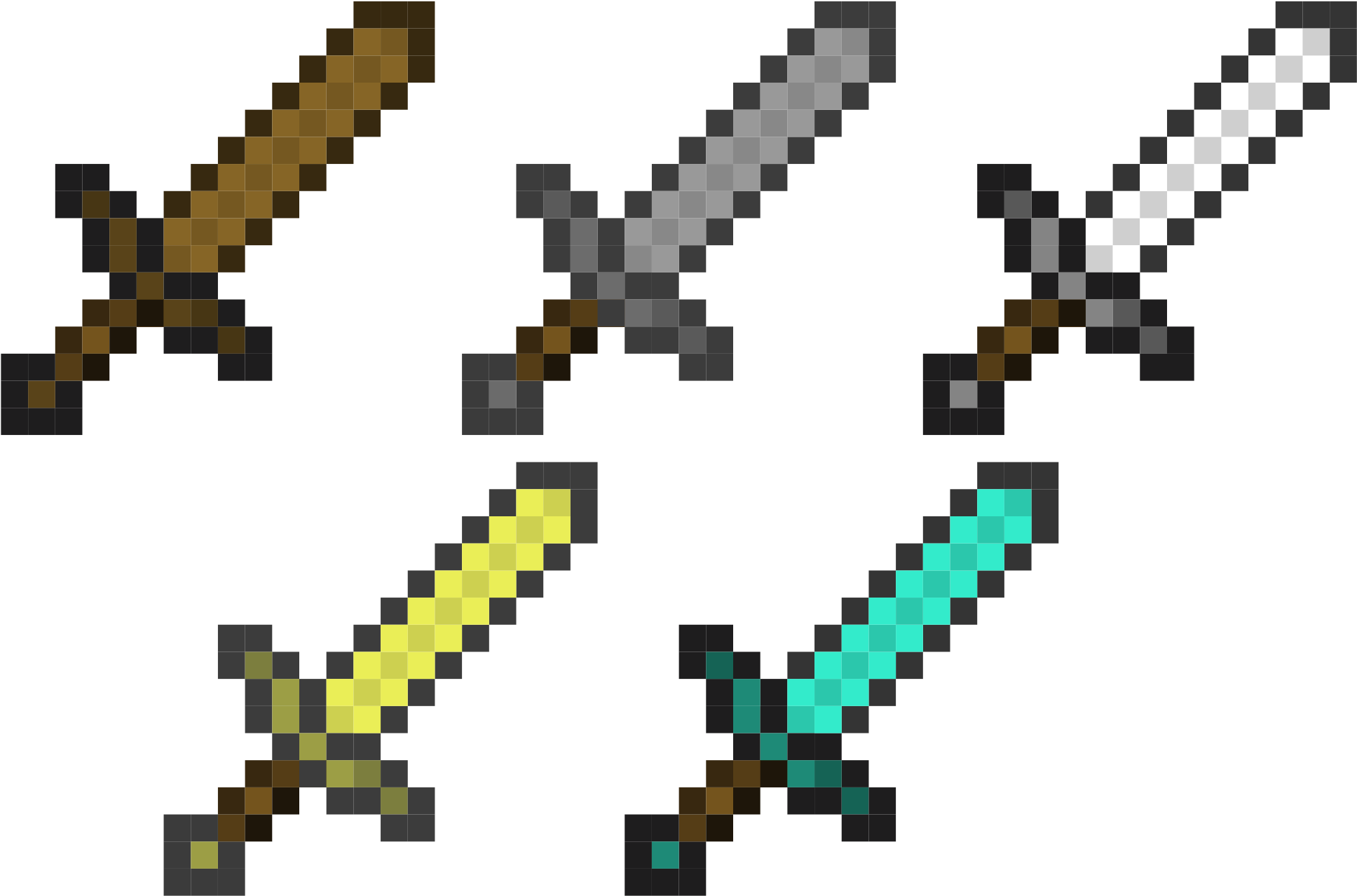 Minecraft Swords - Minecraft: The Ultimate Combat Guide: Minecraft Secrets, (2400x1500)