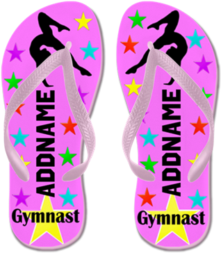 Gymnast Winner Flip Flops - Create Your Own Personalized Gymnast Winner Flip Flops (460x460)