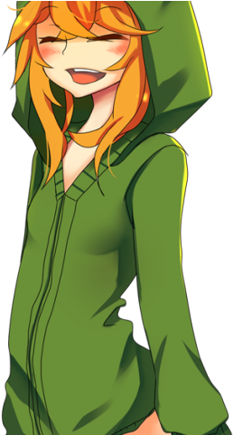 Minecraft Clipart Minecraft Chicken - Creeper Girl (640x480)