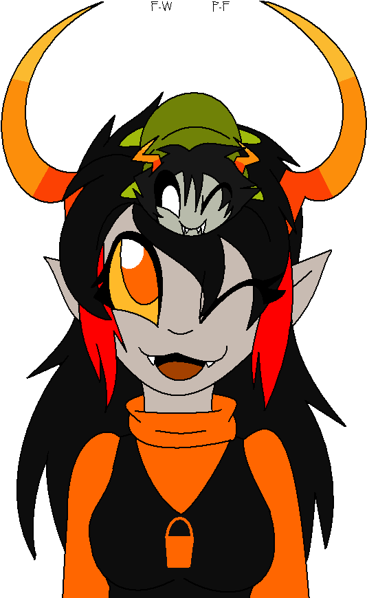 Mitlin And His Big Sister 2 By Faith-wolff - Cartoon (585x872)
