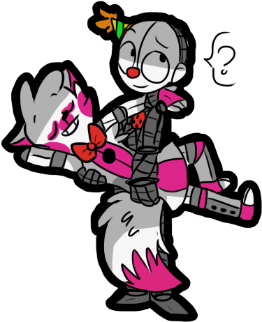 Fnaf Sl, Sister Location, Freddy S, Sisters, Daughters, - Funtime Foxy X Ennard (400x464)