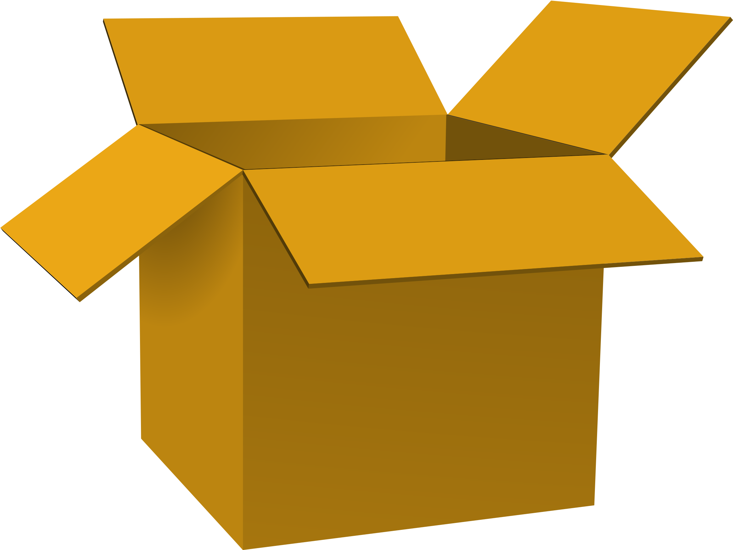 Clipart Box Opened - Opened Box Png (2400x1760)