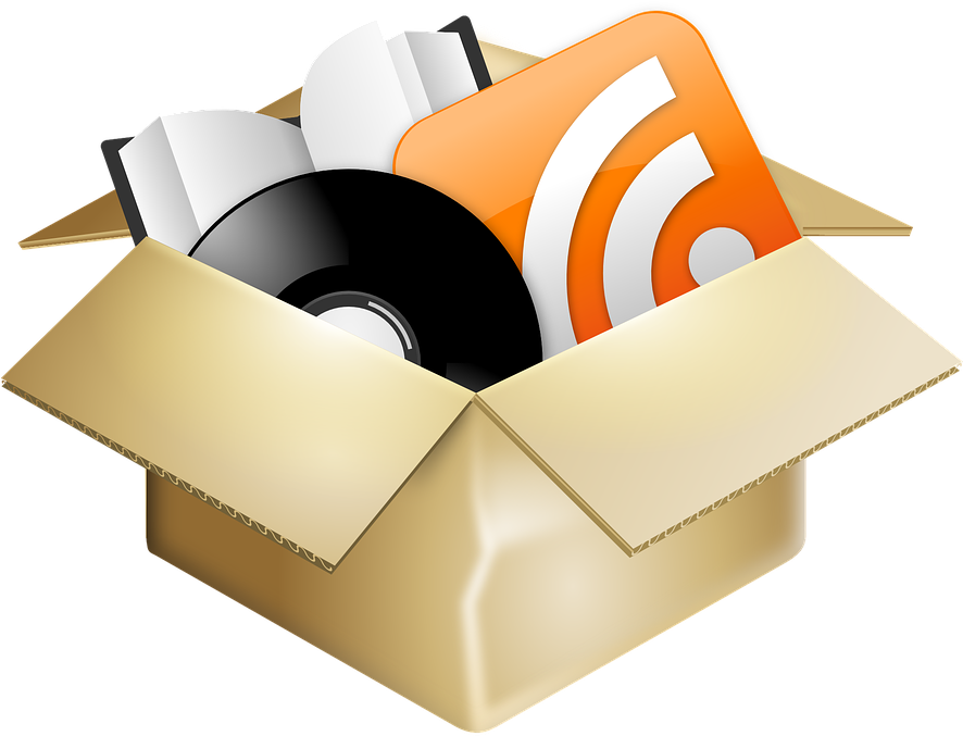 Free Delivery Cliparts 12, Buy Clip Art - Box Of Stuff Png (885x720)