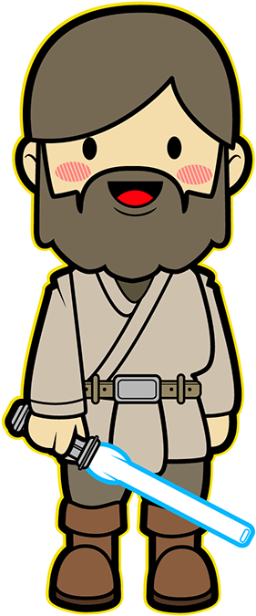 "obi Wan Kenobi" - Obi Wan Kenobi Kawaii (1200x1500)