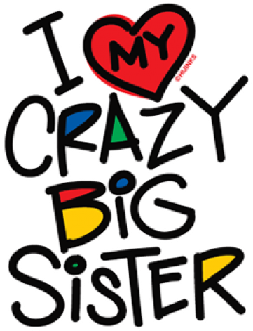 2255 I Love My Crazy Big Sister - Love Crazy Big Brothe Glass Tibet Silver Charm Pendant (500x500)