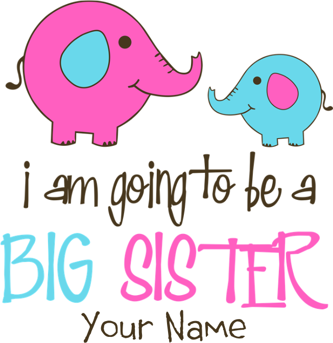 Favorite - Personalized Big Sister Elephant Picture Ornament (700x700)