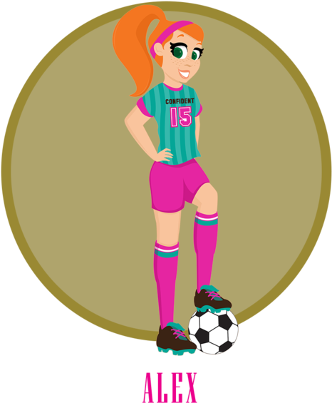 Hey, I'm Alex Soccer Is My Life And I'm One Tough Cookie - Illustration (600x600)