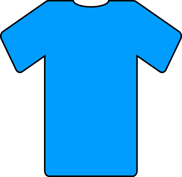 Blue T Shirt Clip Art - Blue (600x582)