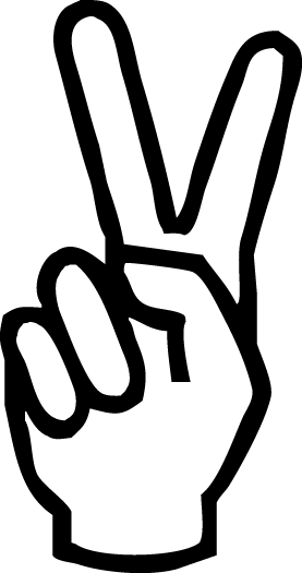 Its Like A Stitched Emblem, Ala The Gator For Lacoste - Pink Peace Sign Hands (277x525)