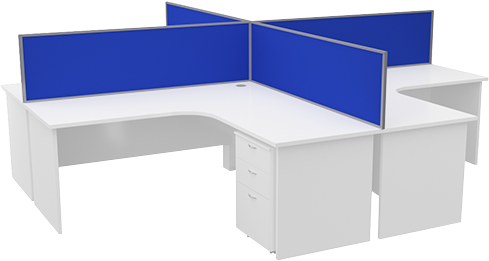 Desk Mounted Screen - Computer Desk (538x695)