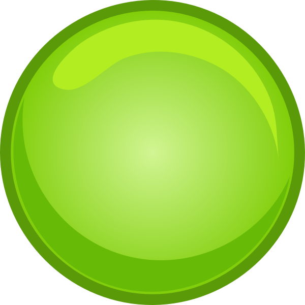 Green Button Clip Art At Clker - Green Button Vector Png (600x600)