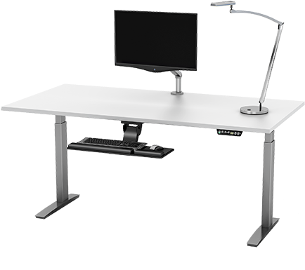 Adjustable Writing Desk Premium Table Base 2e C60 24 - Table (800x629)