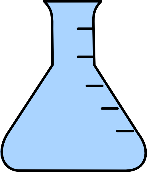 Light Blue Flask - Light Blue Flask (510x598)
