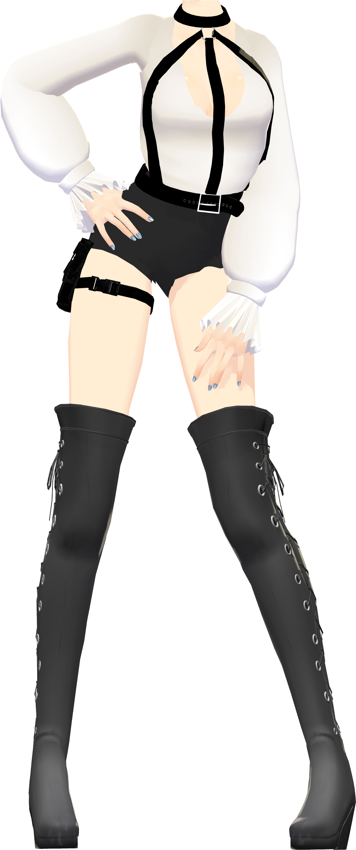 Bang Bang Ur Dead By Crystallyna - Mmd Bang Tda (1386x3000)
