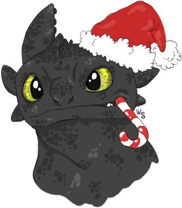 Snoggletog Countdown - Train Your Dragon Toothless Christmas (392x446)