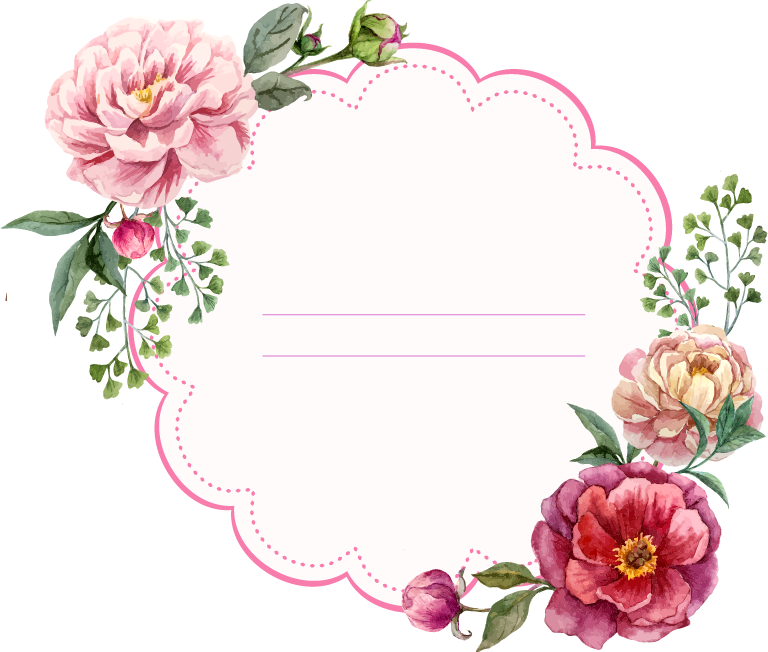 Picture Frame Flower Floral Design Stock Photography - Circular Rose Flower (768x652)