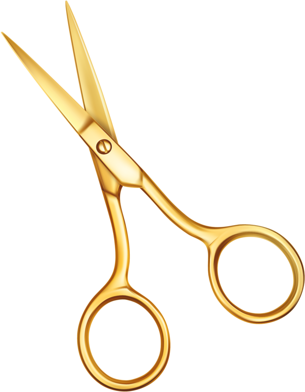 Golden Scissors 645*800 Transprent Png Free Download - Golden Scissors 645*800 Transprent Png Free Download (645x800)