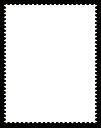 Postage Stamp Template - Postage Stamp Frame Png (328x417)