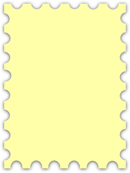 Blank Postage Stamp Clip Art Free - Marriage (450x596)