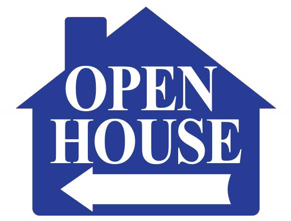 Open House Sign 4 Pc Pack - Open House Directional Signs (600x600)