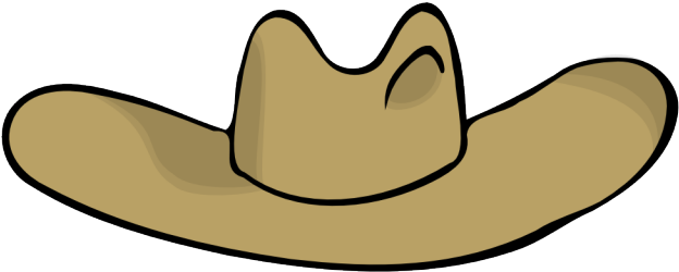 Cowboy Hat Clipart Rope Border - Cartoon Cowboy Hat Transparent Background (830x830)