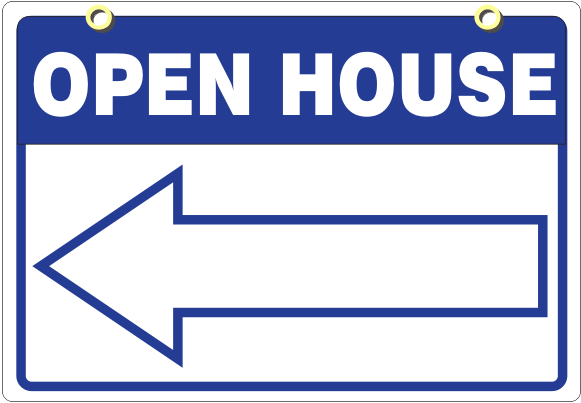 Open House Sign 18 X 24 5 Pc Pack - Private Property Keep Out (600x600)