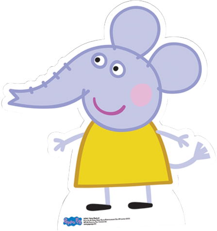 Peppa Pig Characters - Emily Elephant Peppa Pig (447x475)