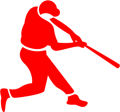 Proper Drills To Enhance The Players Batting Average, - Silhouette Battitore Baseball (501x501)