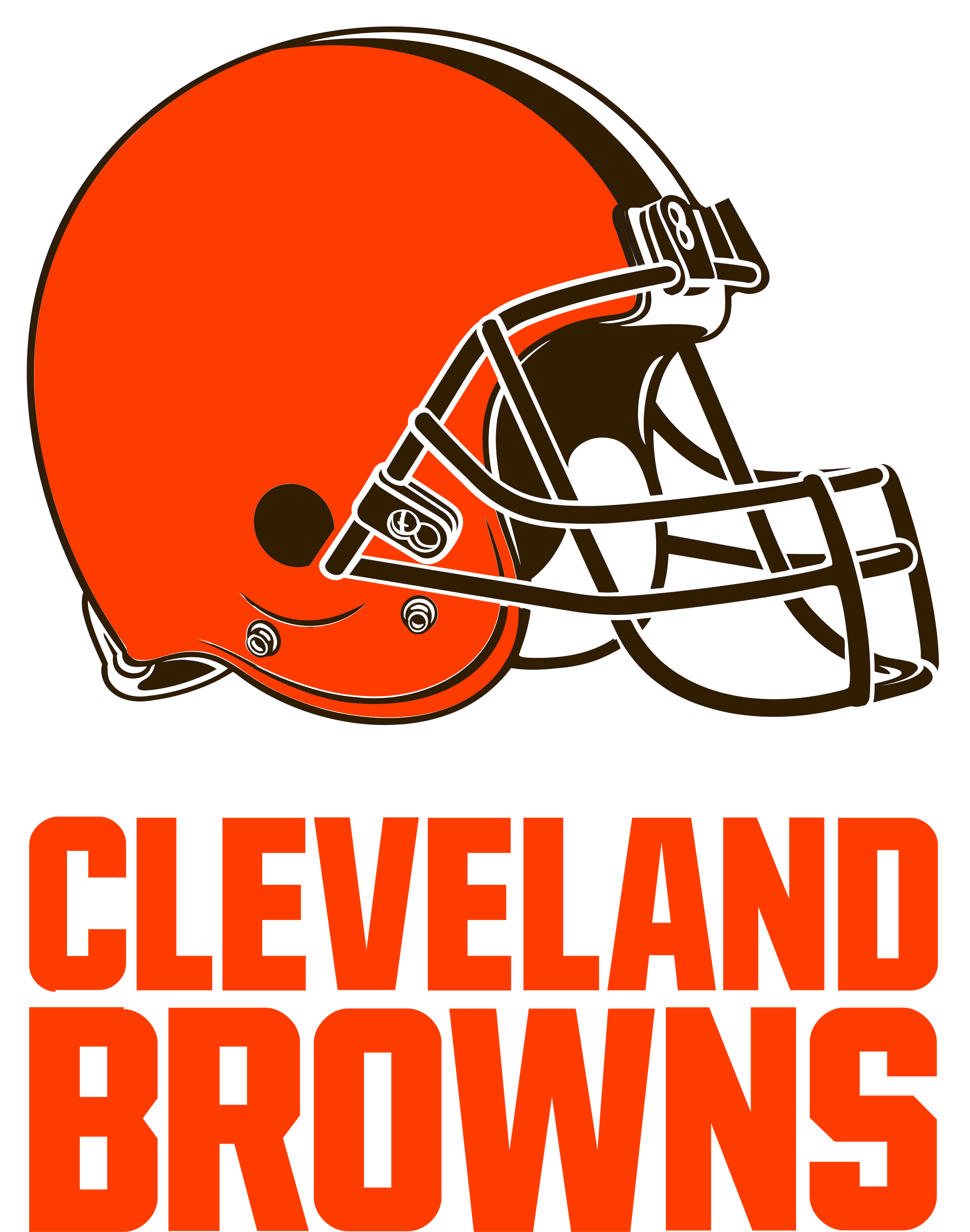Cleveland Browns Football Logo - Cleveland Browns Logo (2400x3200)