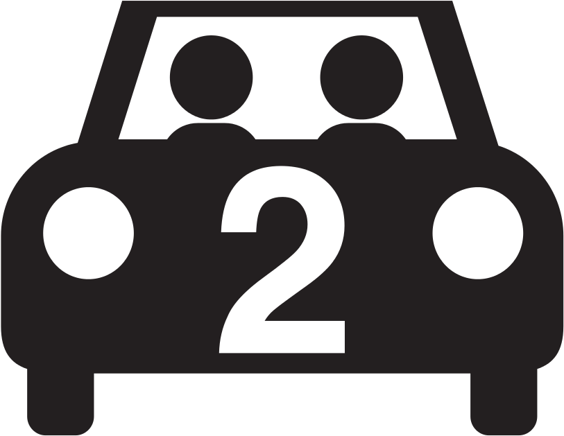 Whether Driving Your Coworkers Or Hitching A Ride With - Silhouette Of Two People In A Car (1624x1255)