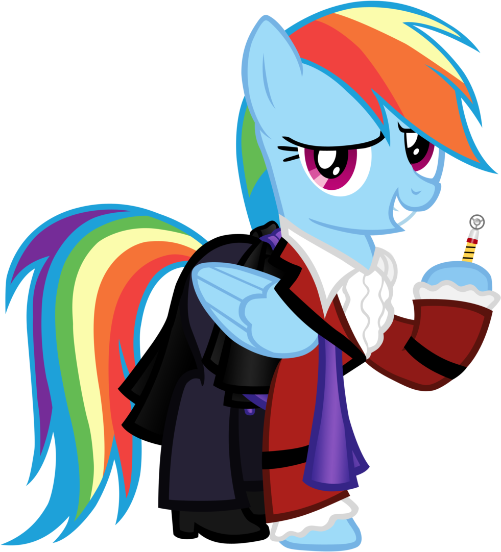 Rainbow Dash As The 3rd Doctor By Cloudyglow - Mlp Doctor Who Rainbow Dash (1024x1116)