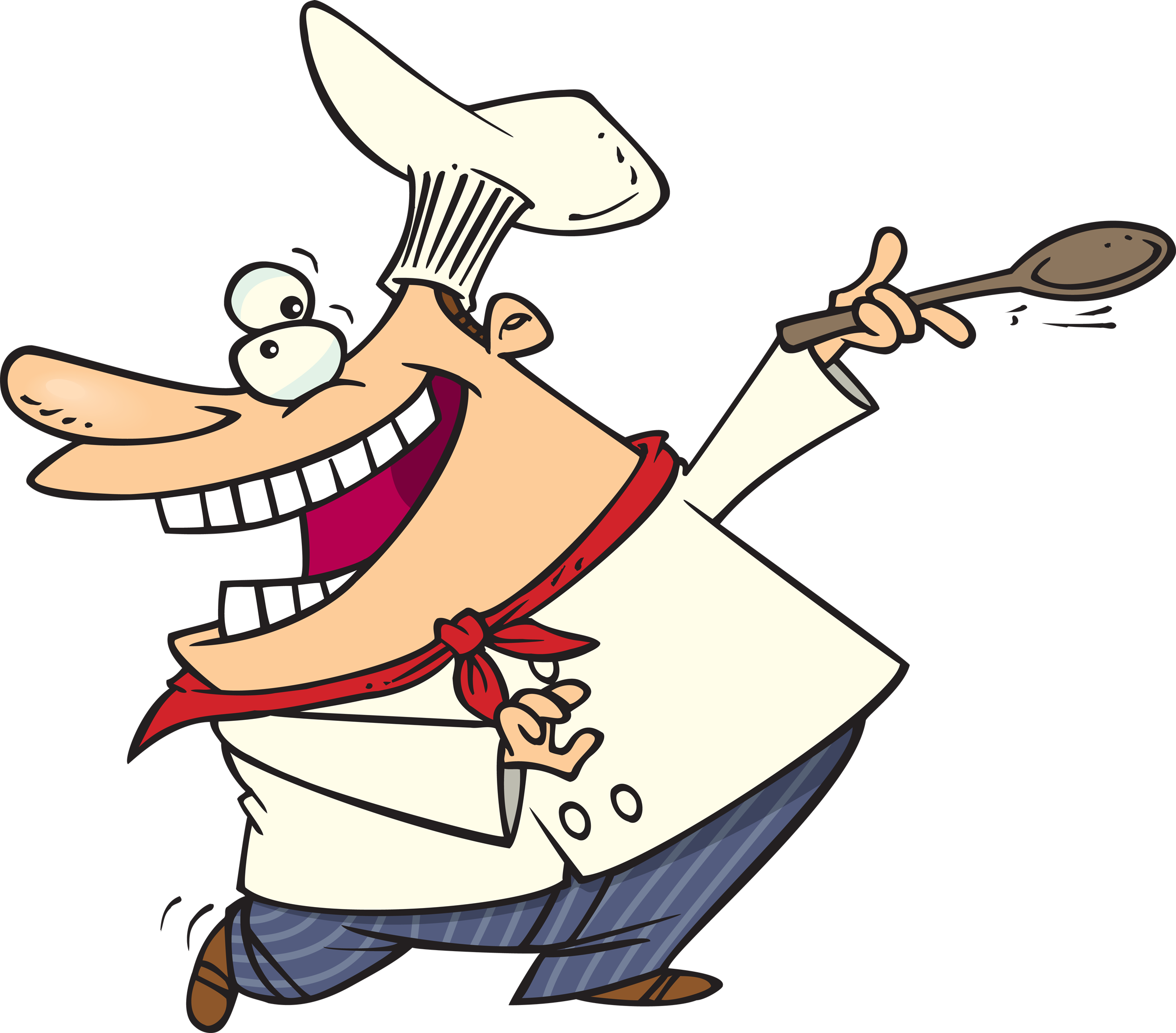 Chef Cartoon Dance Clip Art - Wacky Chef Cartoon (2400x2108)