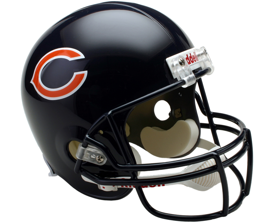 Chicago Bears Speed Replica Helmet Bears Helmet Png - Chicago Bears Helmet (900x812)