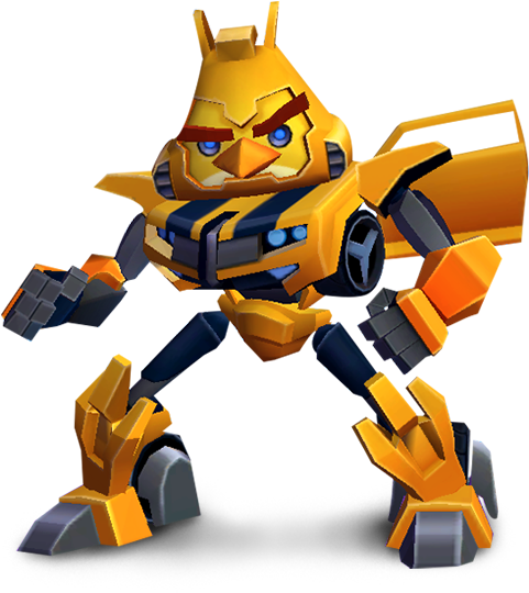 Chuck Bumblebee Cgi - Angry Birds Transformers Bumblebee (480x546)