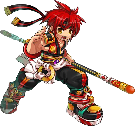 What The Chocobos O O" Ok This Is Weird - Grand Chase Jin Monge (572x536)