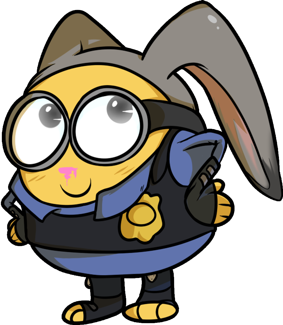 Judy Hopps - Minions X Judy Hopps (904x1037)