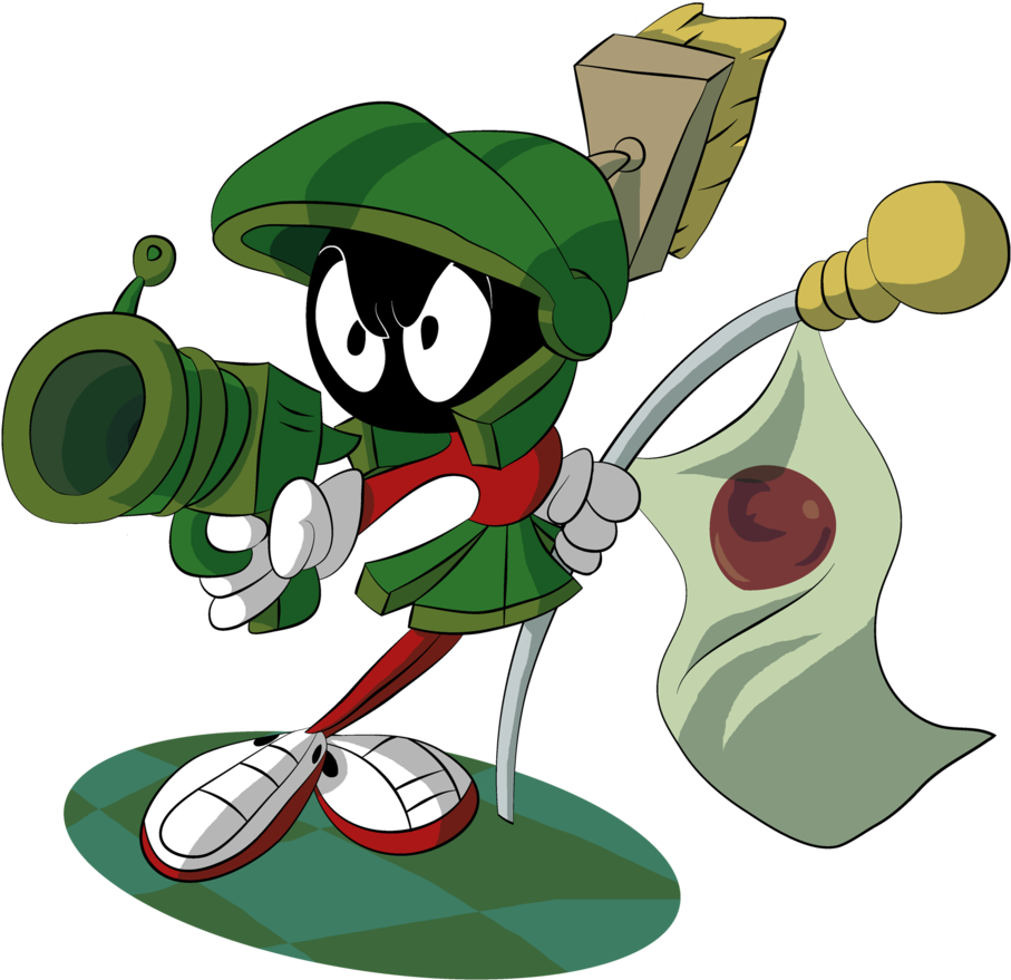 Marvin The Martian By Thetitan99 - Marvin The Martian Flag - (1024x1024) .....