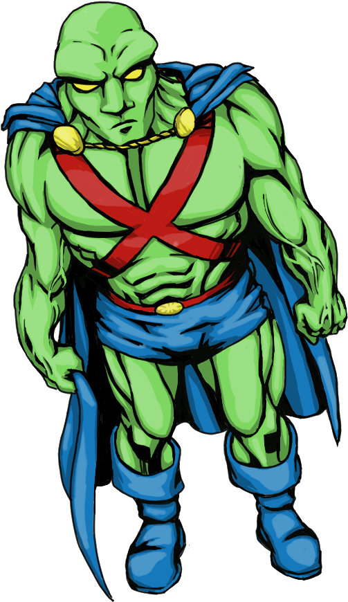 Martian Manhunter Classic By Viscid2007 - Cartoon (584x912)
