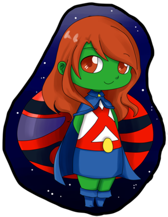 Young Justice Wallpaper Entitled Miss Martian - Cartoon (407x500)