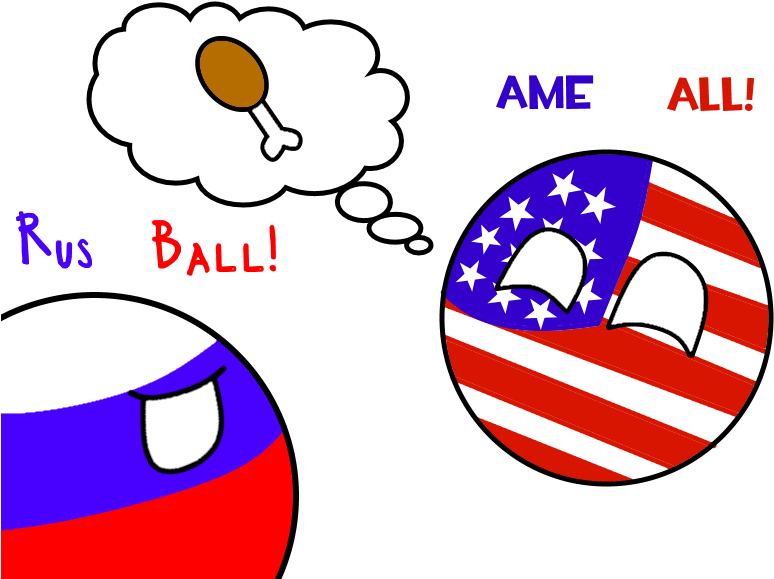 Ameriball And Russiaball By Lovethederpy33 - Comics (800x600)