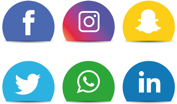 Social Media Icons Set - Social Media Icons Png (640x640)
