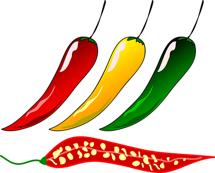 Hot Pepper Images - Chilly Clipart (422x340)